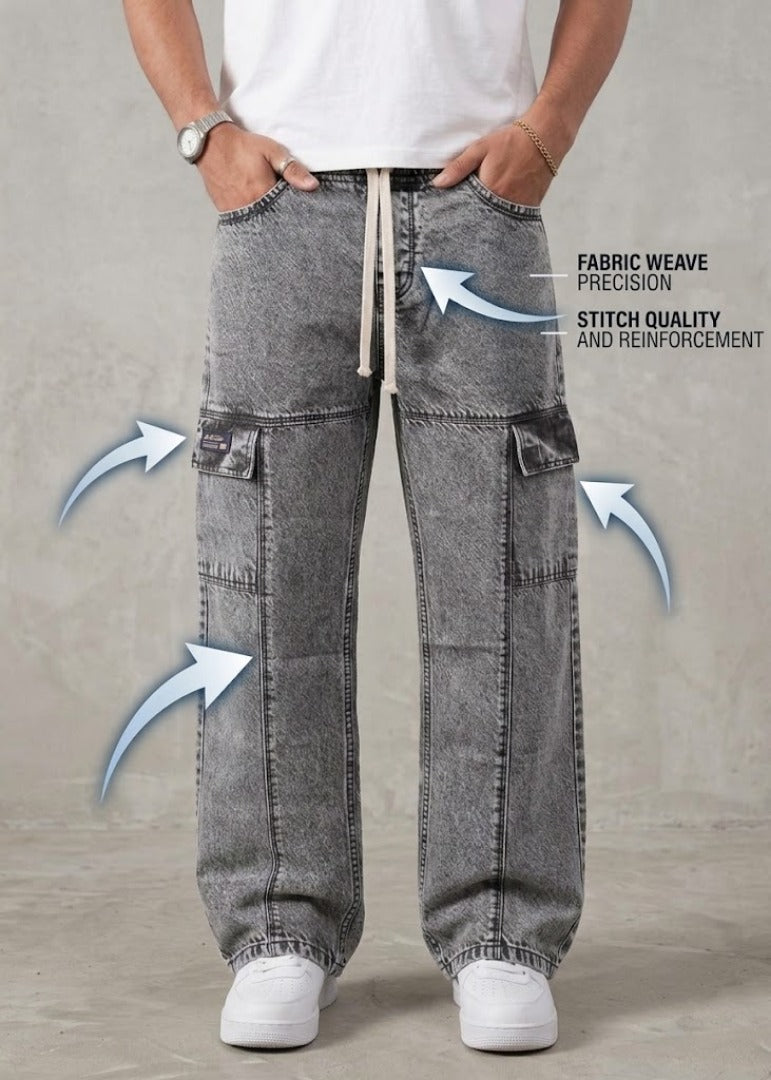Grey Baggy Jeans