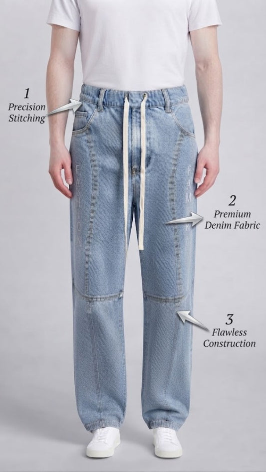 Blue Baggy Jeans