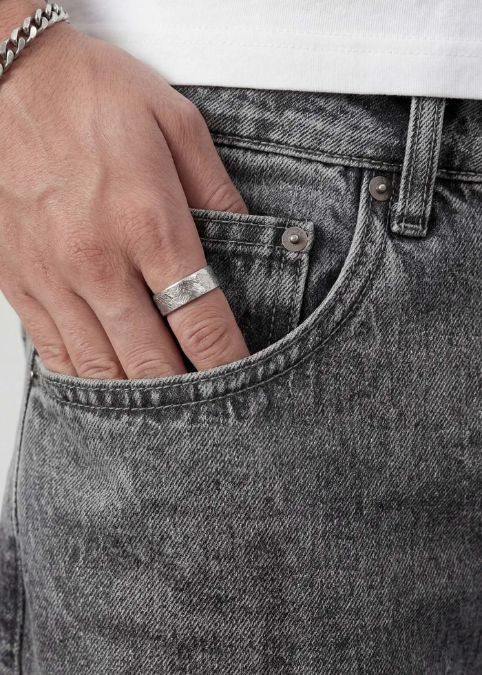 grey vintage cargo jeans