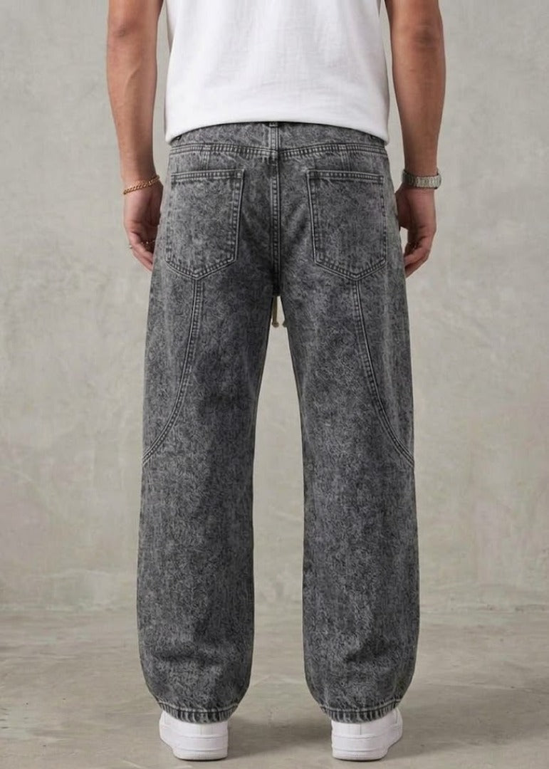 Smoky Grey Baggy Jeans