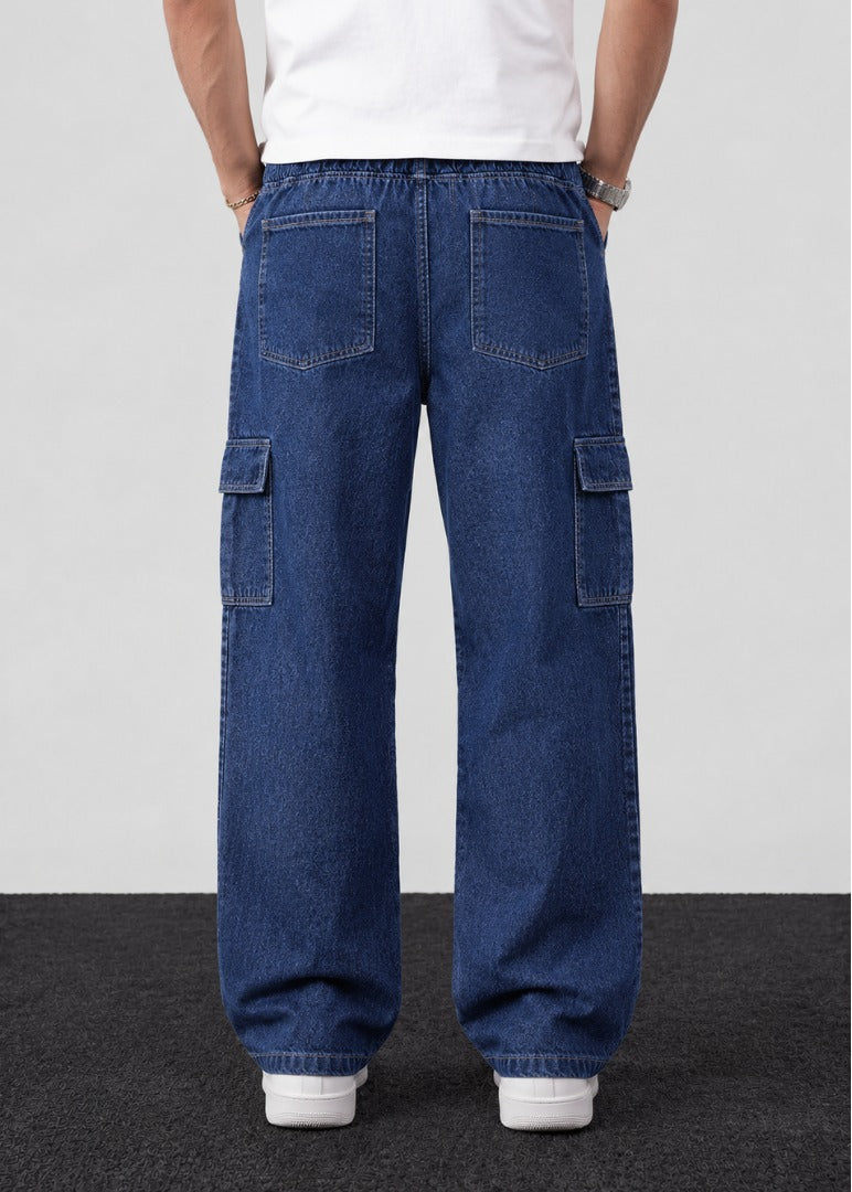 dark Blue Baggy Jeans