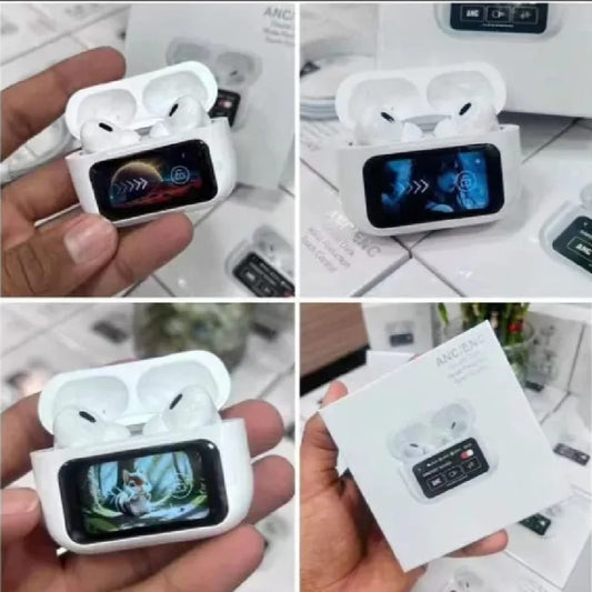 Airpods Pro A9 ANC ENC Double Dark Noise Reduction Bluetooth Wireless Earbuds With Battery Display Touch Control For Android And IOS