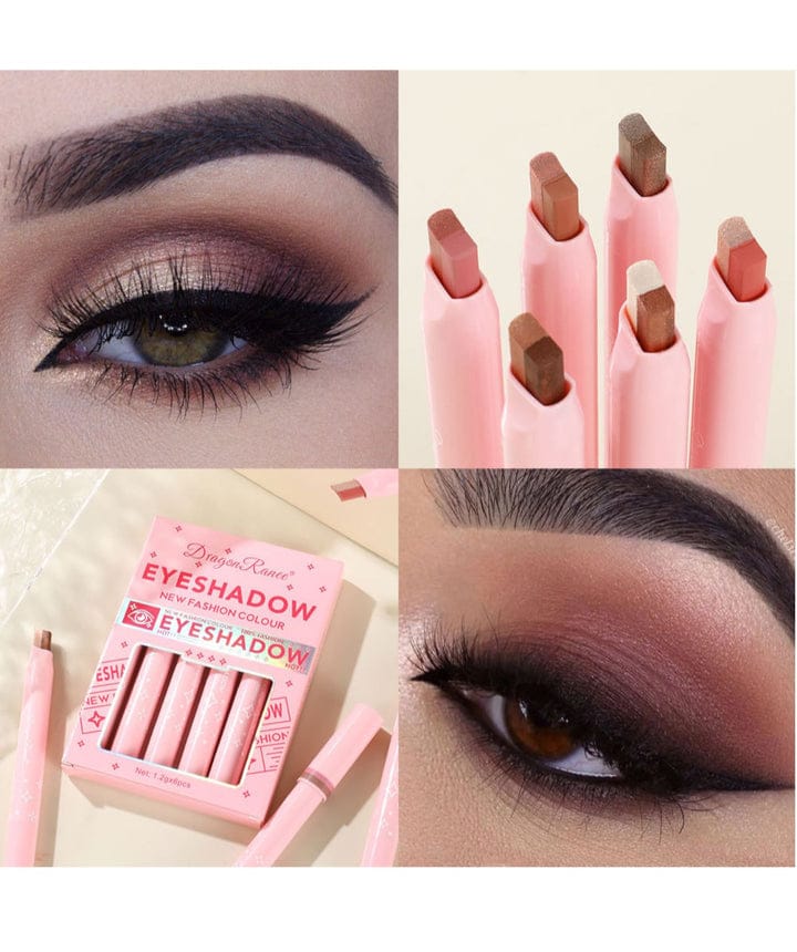Dragon Ranee 2 Color Creamy Eyeshadow Stick - Dual Shade Velvet Makeup Pen Double Color - 1