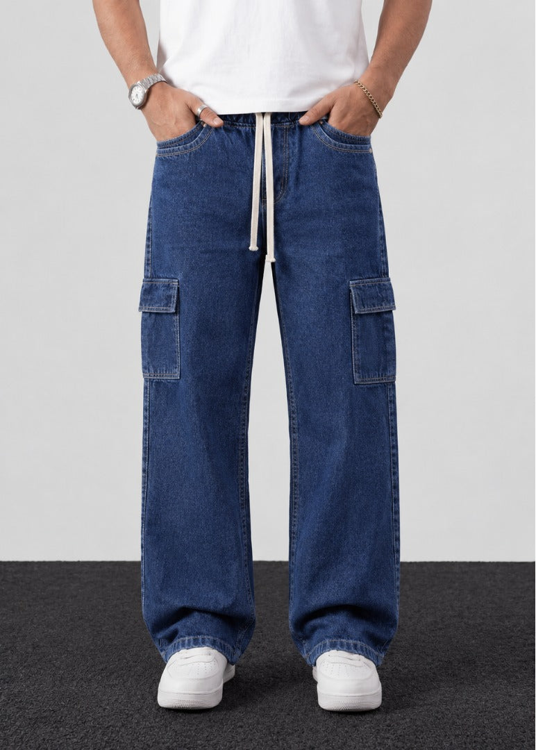 dark Blue Baggy Jeans