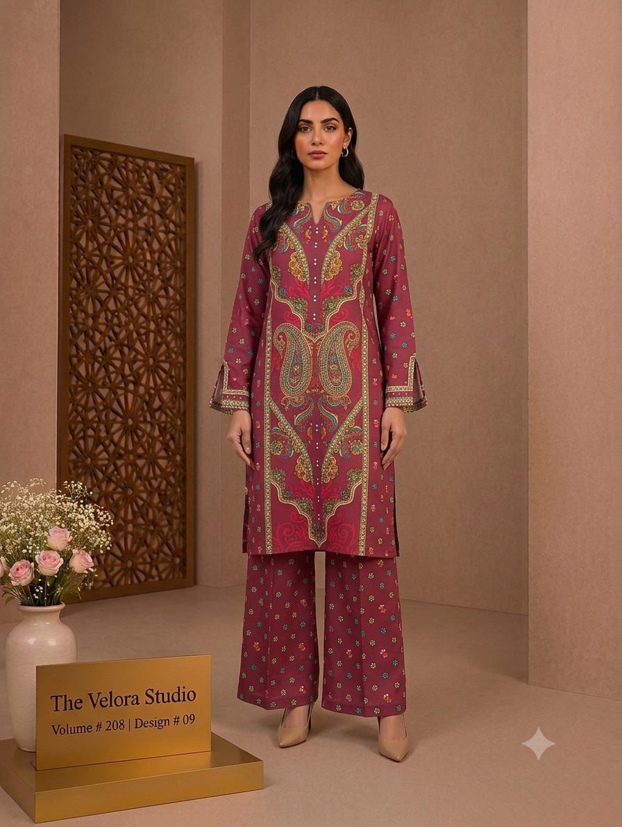 Elegance Redefined: Premium Printed 2-Piece Suite