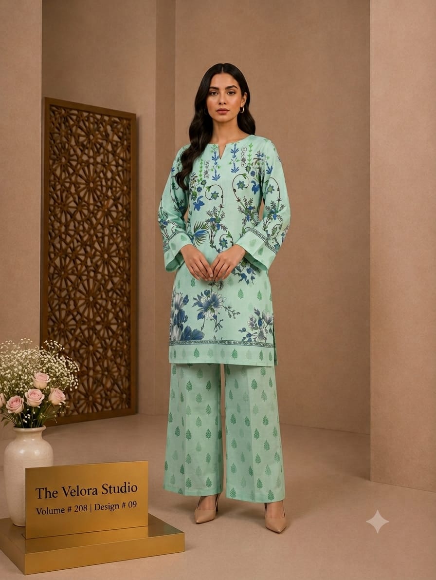 Elegance Redefined: Premium Printed 2-Piece Suite