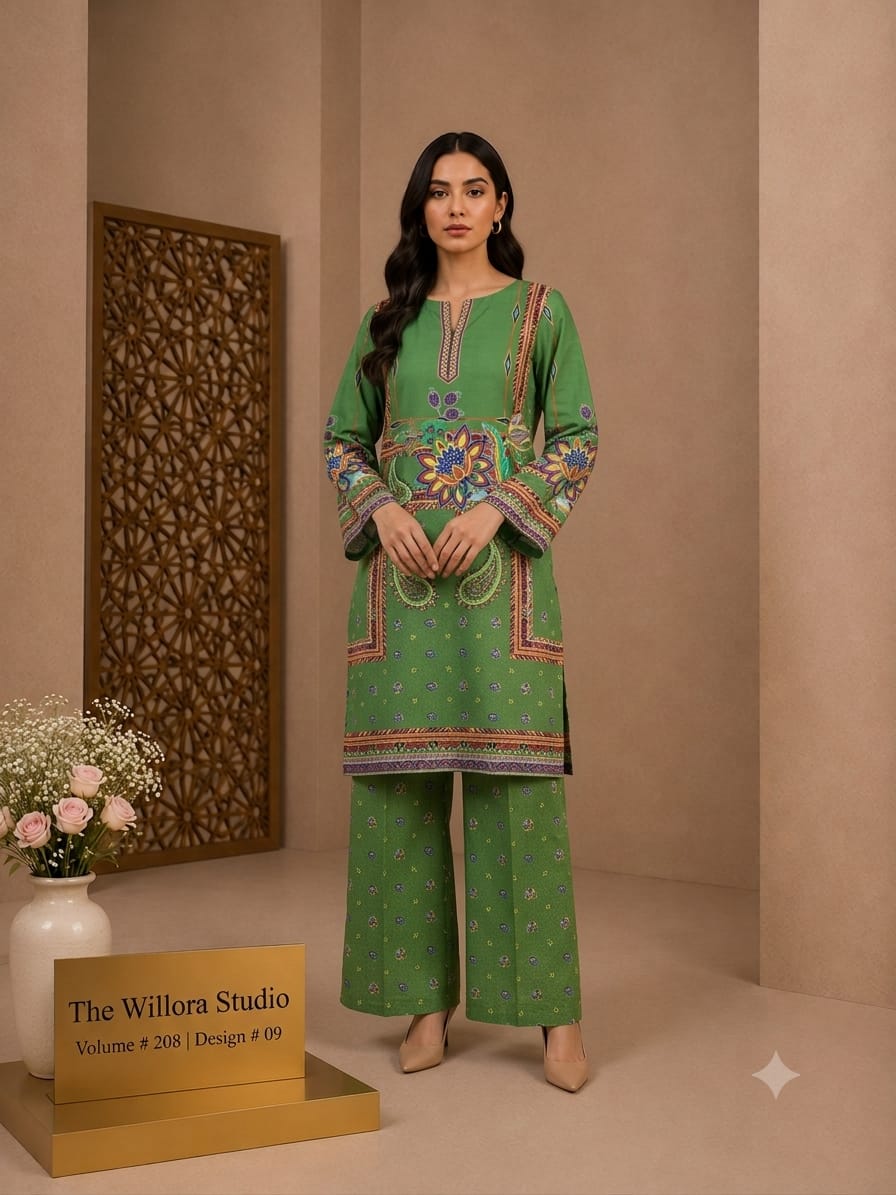 Elegance Redefined: Premium Printed 2-Piece Suite