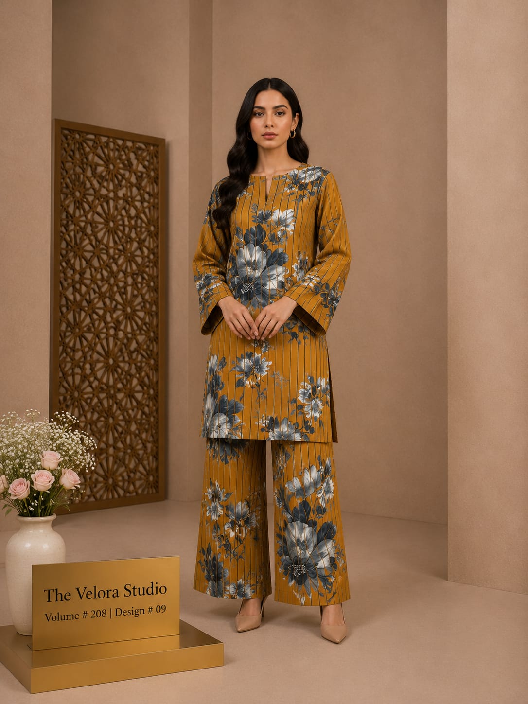 Elegance Redefined: Premium Printed 2-Piece Suite