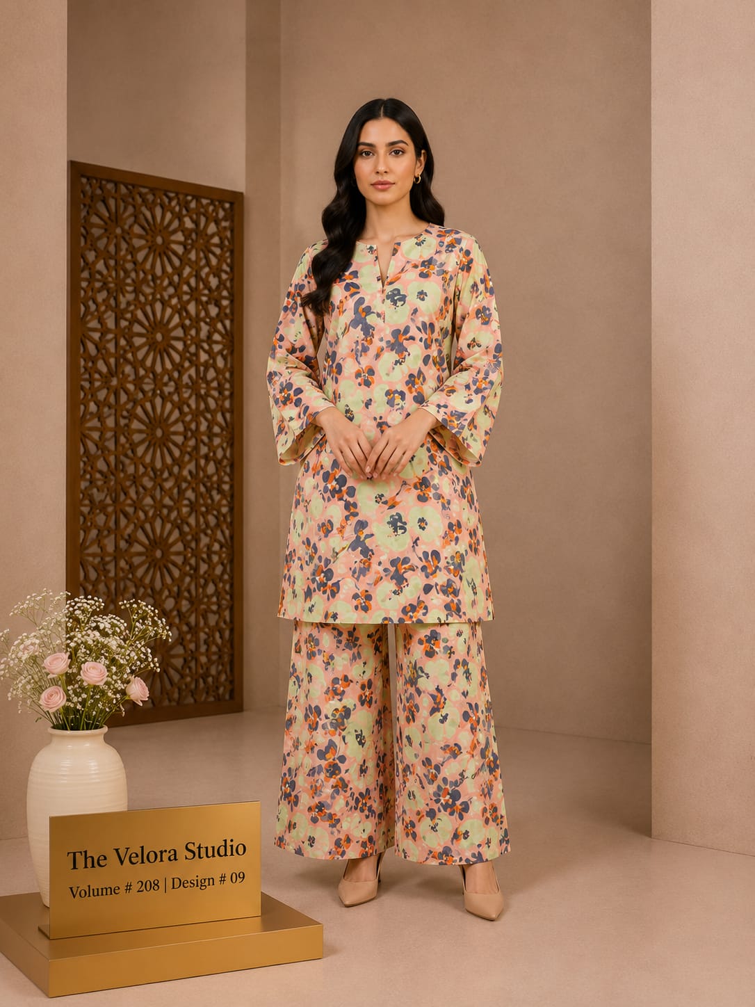 Elegance Redefined: Premium Printed 2-Piece Suite