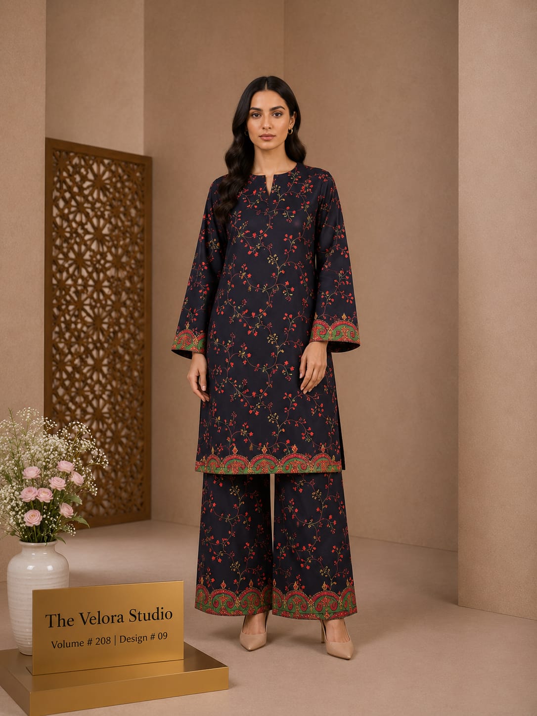 Elegance Redefined: Premium Printed 2-Piece Suite