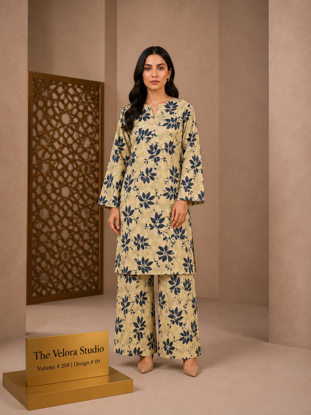 Elegance Redefined: Premium Printed 2-Piece Suite