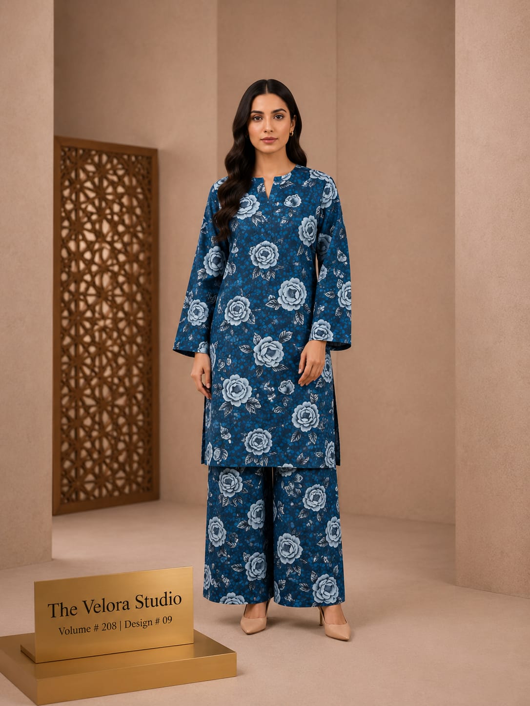 Elegance Redefined: Premium Printed 2-Piece Suite