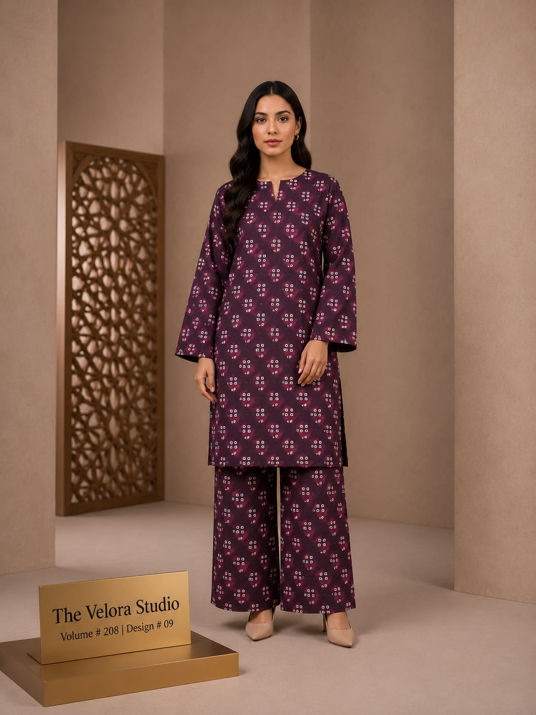 Elegance Redefined: Premium Printed 2-Piece Suite