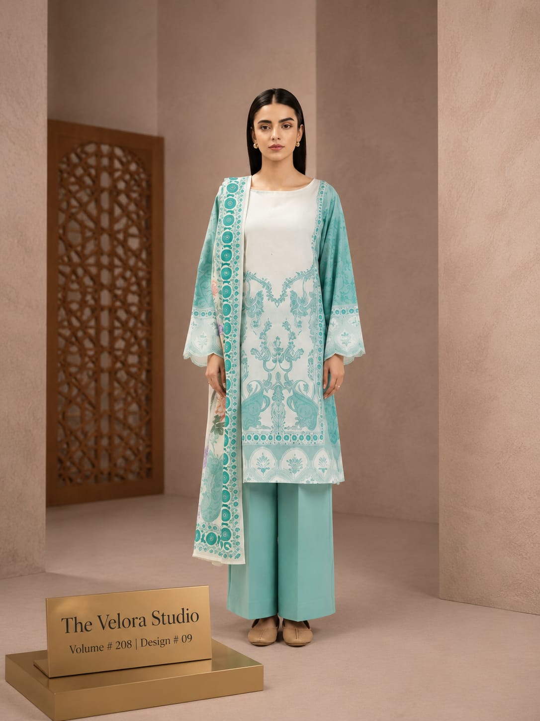 Beechtree Kings Garden Unstitched 3-Piece Lawn Suit