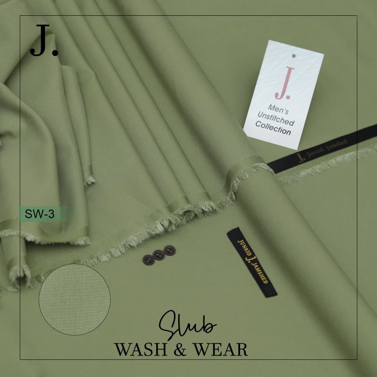 UNSTICTHED PREMIUM QUALITY WASH N WEAR..