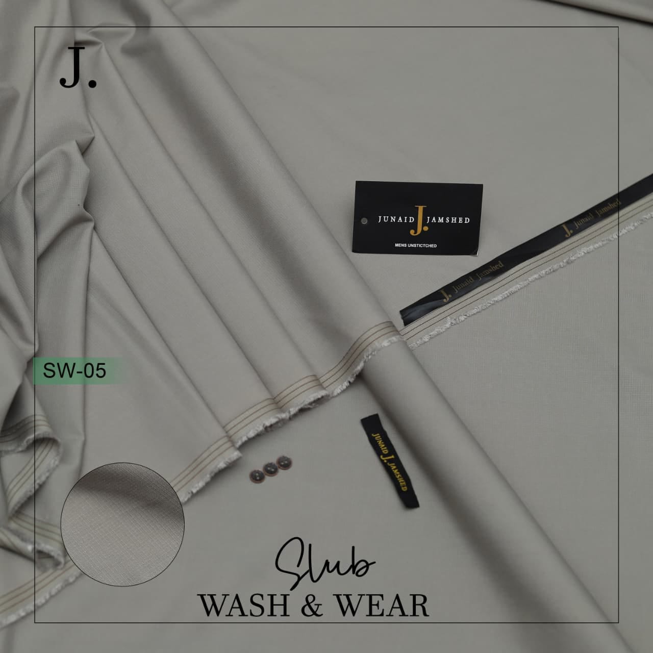 UNSTICTHED PREMIUM QUALITY WASH N WEAR..