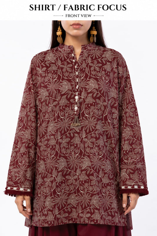 Elegant Floral 3-Piece Unstitched Lawn Suit – Summer Collection