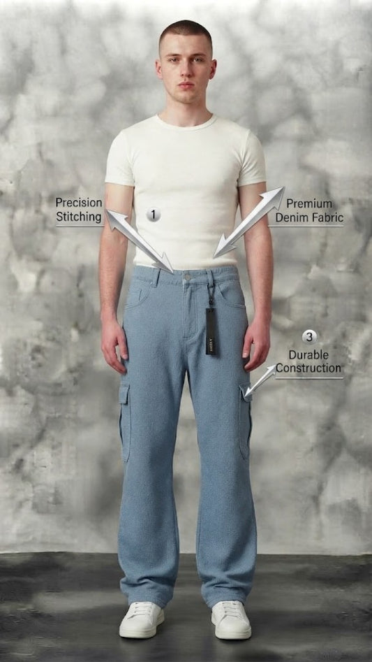 Blue Baggy Jeans